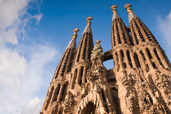 Cycling through Barcelona