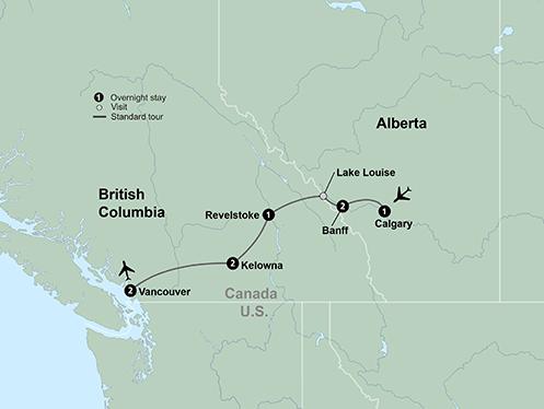 Cultural Culture Western Canada’s Rockies, Lakes & Wine Country  - 2023 package