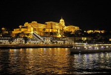 Danube River Cruise through Budapest at night