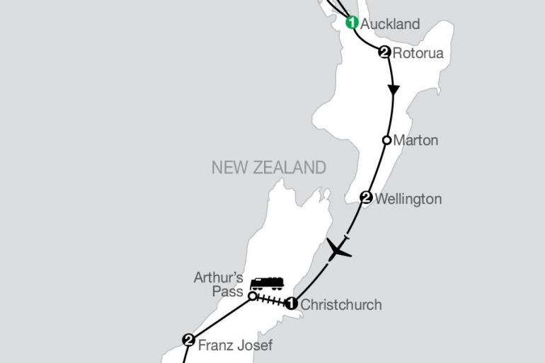 Auckland Christchurch Best of New Zealand Trip