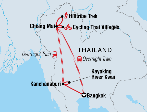 Cultural Adventure & Adrenaline Thailand: Hike, Bike & Kayak  package