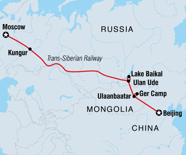 Beijing Lake Baikal Beijing to Moscow Trip