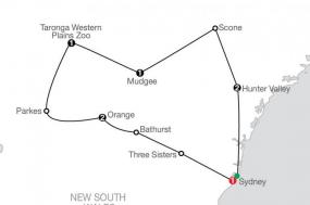 New South Wales Wineries & Countryside with Dubbo Zoo Overnight Stay