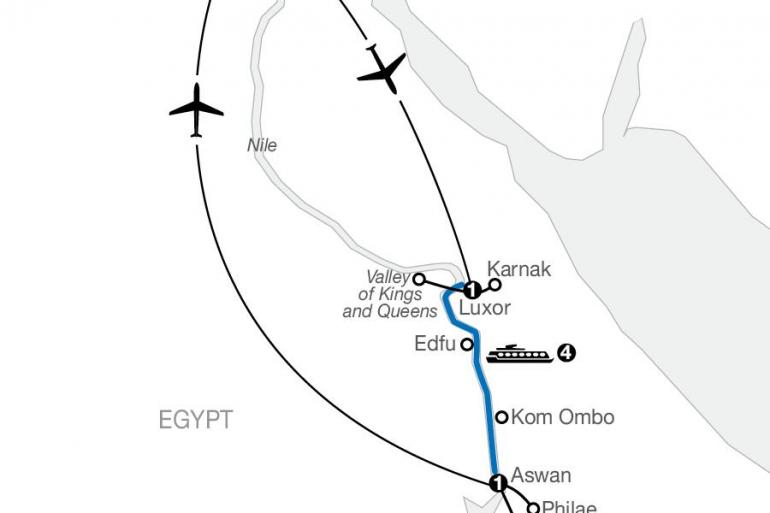 Aswan Cairo Egypt with Nile Cruise Trip