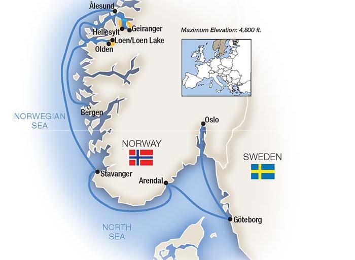 Bergen Oslo Norwegian Fjords & Coastal Treasures  - Eastbound 2021 Trip