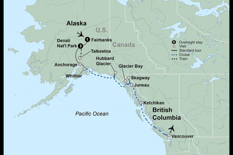 Juneau Ketchikan Alaska Discovery Land & Cruise featuring a 7-night Princess Cruise - 2022 Trip