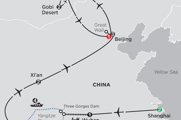 Beijing Chongqing Spirit of China & the Yangtze River with Mongolia Trip