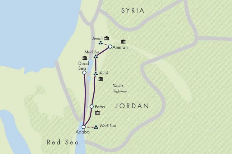 Dead Sea Jerash Kingdoms of Jordan - Premium Adventure Trip