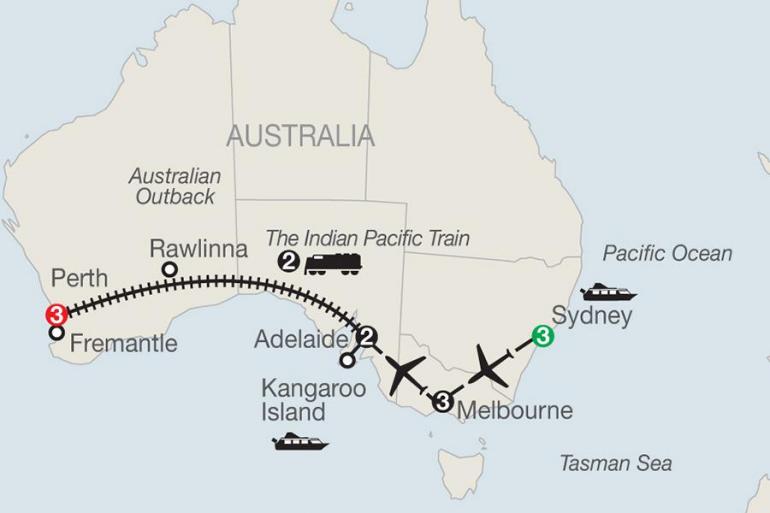 Adelaide Melbourne Across Australia by Train Trip