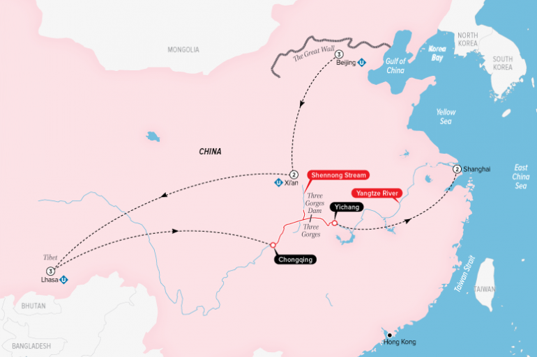 China, Tibet & the Yangtze tour