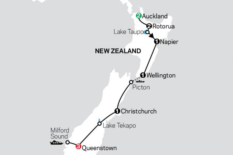 Auckland Christchurch Highlights of New Zealand Trip