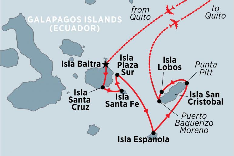 Galapagos Islands Isla Santa Fe Galapagos Explorer: Southern Islands  (Grand Queen Beatriz) Trip