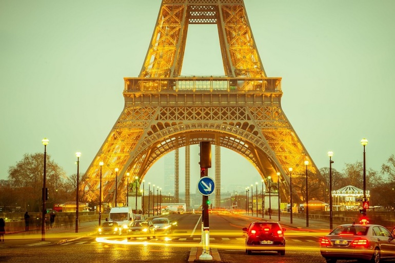 Eiffel Tower on Lights, France