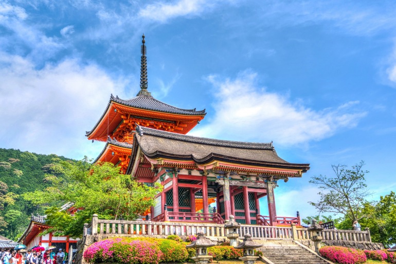 Historic Senso-Ji Temple of Kyoto, Japan