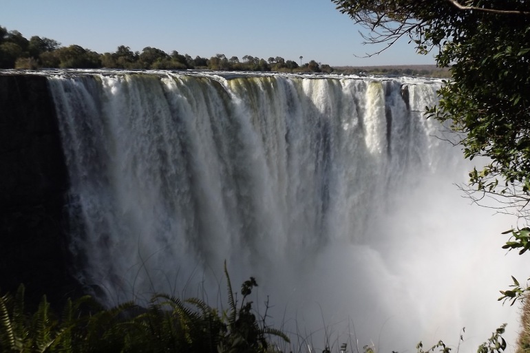 Victoria waterfalls at Africa