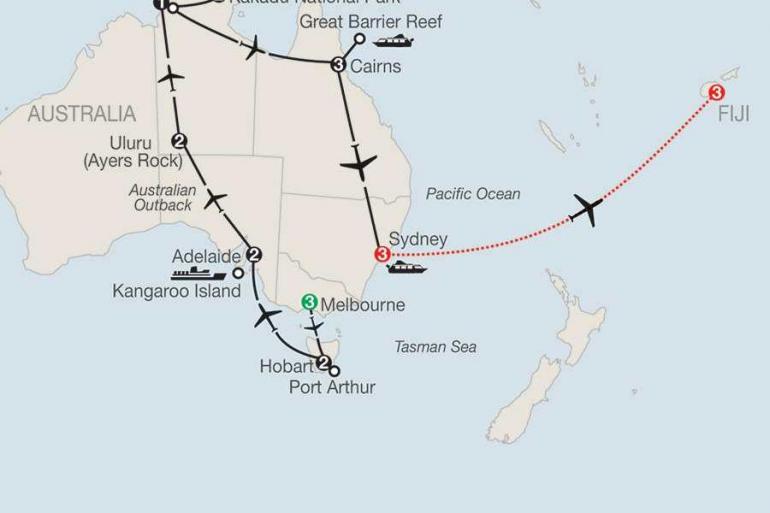 Adelaide Cairns Australia Adventure with Fiji Trip