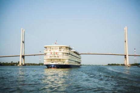 Mekong Upstream Vietnam Cambodia on Mekong Navigator