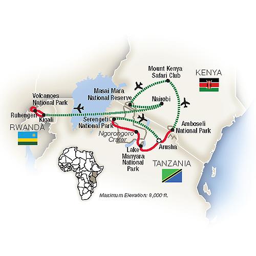 Mountain Gorilla Safari: Kenya, Tanzania & Rwanda 2019 tour