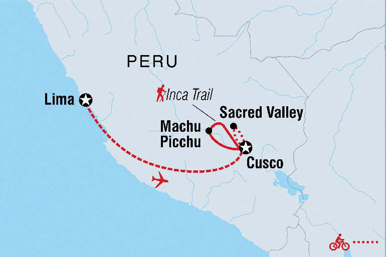 Lima Machu Picchu Cycle Peru with Inca Trail (Machu Picchu & the Sacred Valley) Trip