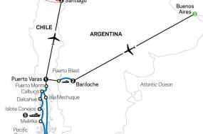 Cruising Patagonia with Buenos Aires, Bariloche & Santiago with Easter Island
