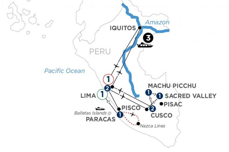 Amazon River Cusco From the Inca Empire to the Peruvian Amazon with the Nazca Lines Trip