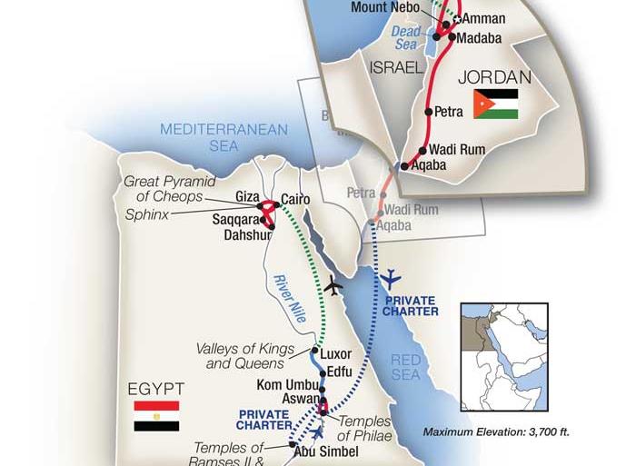 Aswan Petra Jordan & Egypt: Petra to the Pyramids 2024 Trip