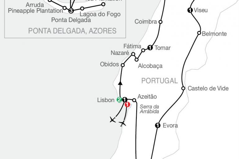 Portugal in Depth with Azores tour