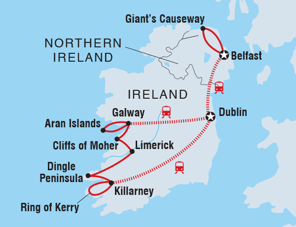 Belfast Dublin Northern & Southern Ireland Trip