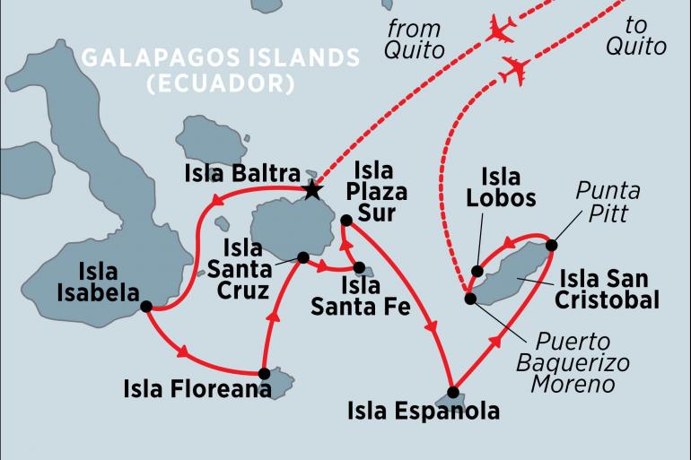 Isla Santa Fe Puerto Villamil Classic Galapagos: Southern Islands (Grand Queen Beatriz) Trip