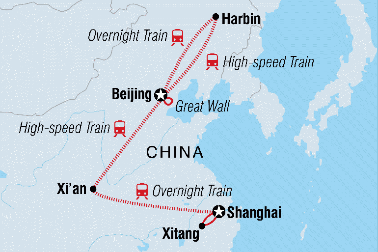 Shanghai Silk Road China Highlights & Harbin Ice Festival Trip