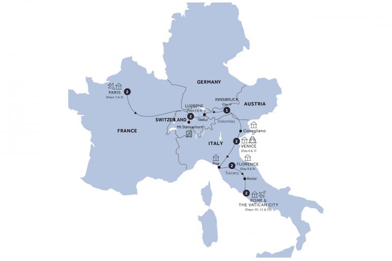 Cultural Culture Road to Rome (Paris, Summer, Small Groups) package