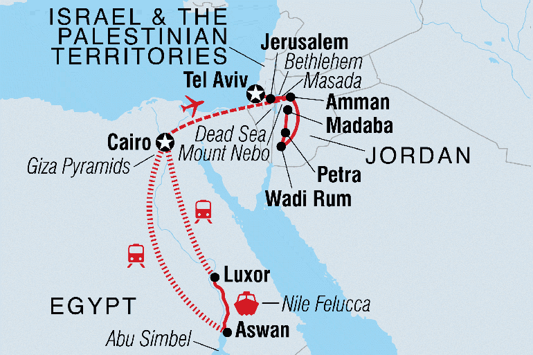 Adventure Culture Epic Egypt, Jordan, Israel & the Palestinian Territories  package