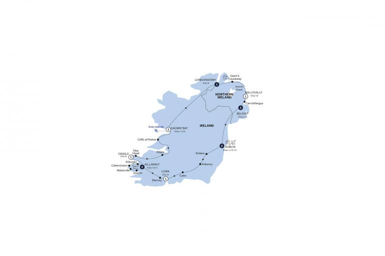 Cultural Culture Country Roads of Ireland (Dublin, Summer, Small Groups) package