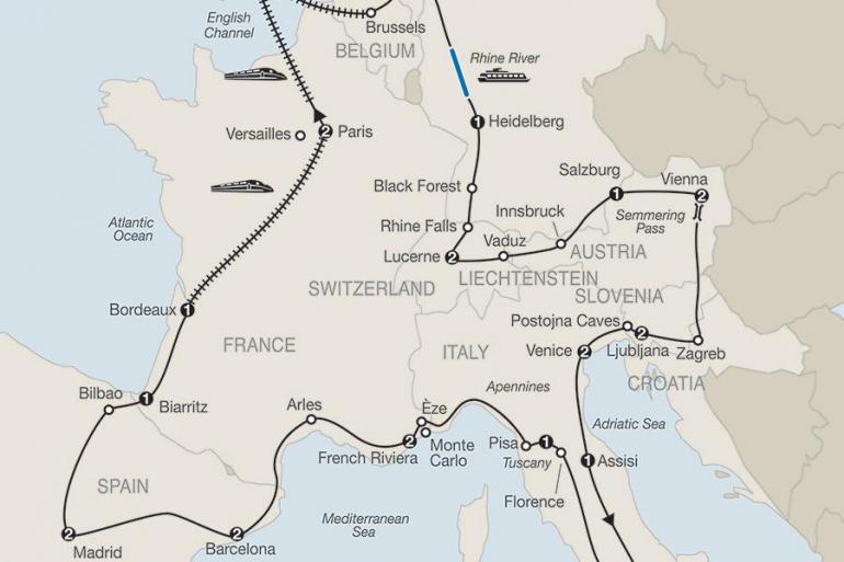 Amalfi Coast Amsterdam Europe in Depth with London Trip