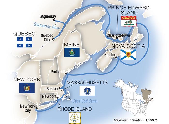 Small Ship Cruise Culture Shores of Eastern Canada and New England - Southbound 2025 package