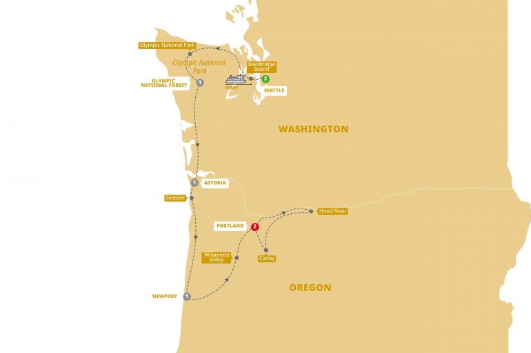 Cultural Culture Scenic Seattle, Portland and Oregon Coast package