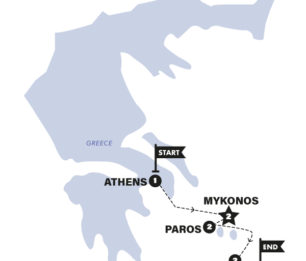 Cultural Culture Athens to Santorini (Pride) package