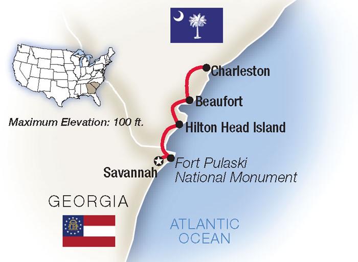 Cultural Culture Southern Charms: Savannah, Hilton Head & Charleston 2021 package