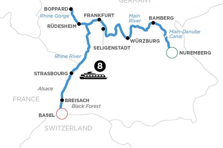 Bamberg Basel German Grandeur (Westbound) Trip