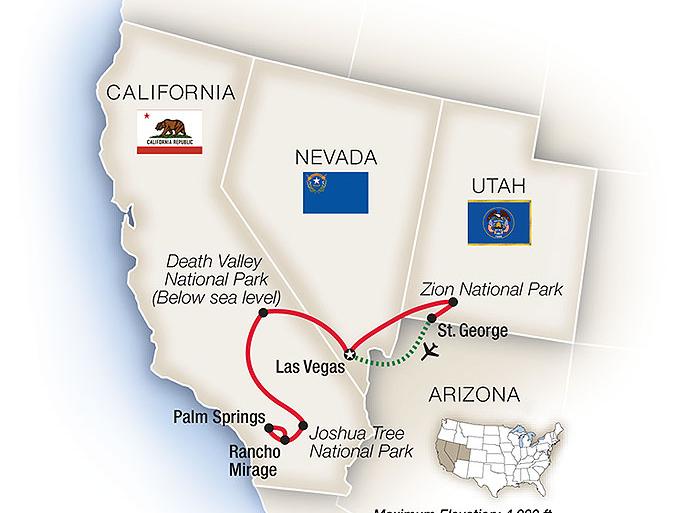 Cultural Culture Desert Oasis: Zion, Death Valley & Palm Springs 2025 package