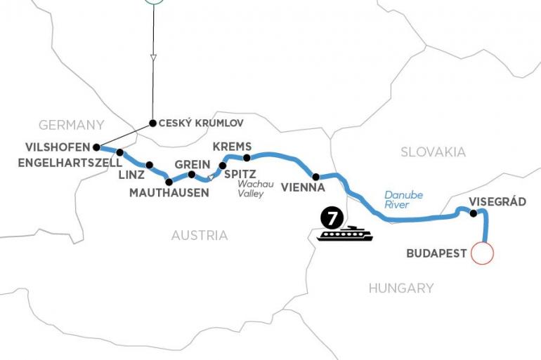 Budapest Linz Active & Discovery on the Danube with 2 Nights in Prague (Eastbound) Trip