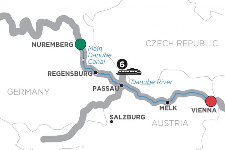 Nuremberg Passau Christmastime on the Danube – Cruise Only Eastbound Trip