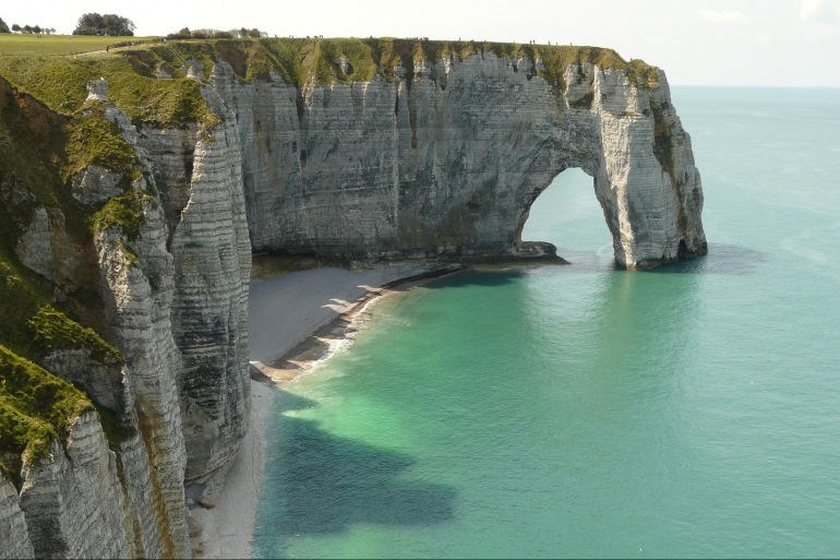 Etretat Cliffs view of Normandy, Europe