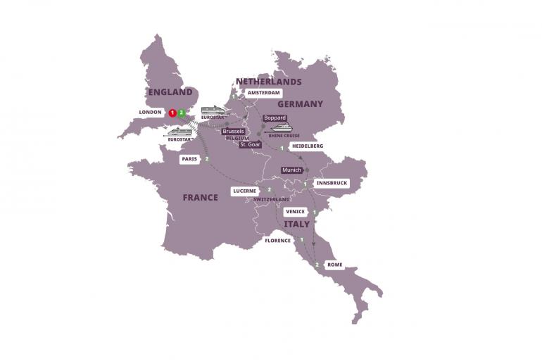 Cultural Culture European Whirl (London, Eurostar) package
