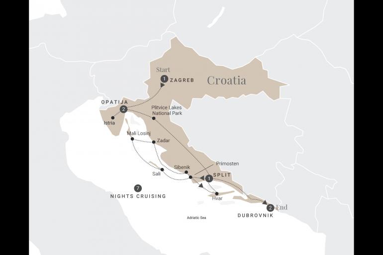 Cultural Culture Croatia & the Dalmatian Coast (Upper Deck, Small Groups, 2023 2024) package