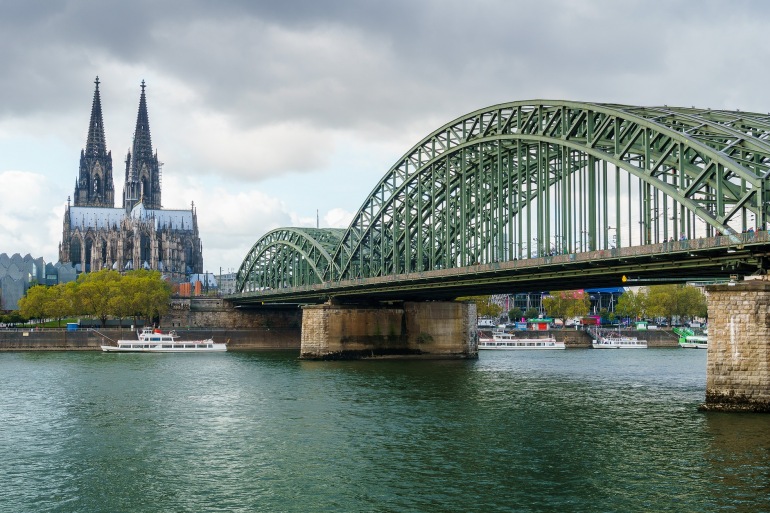Hohenzollern Bridge at Cologne, Europe