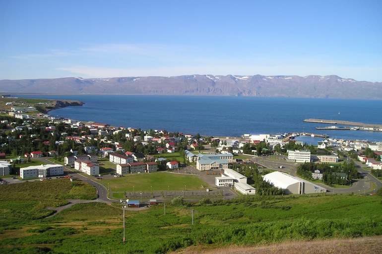 Stunning view of reykjavik city, Iceland