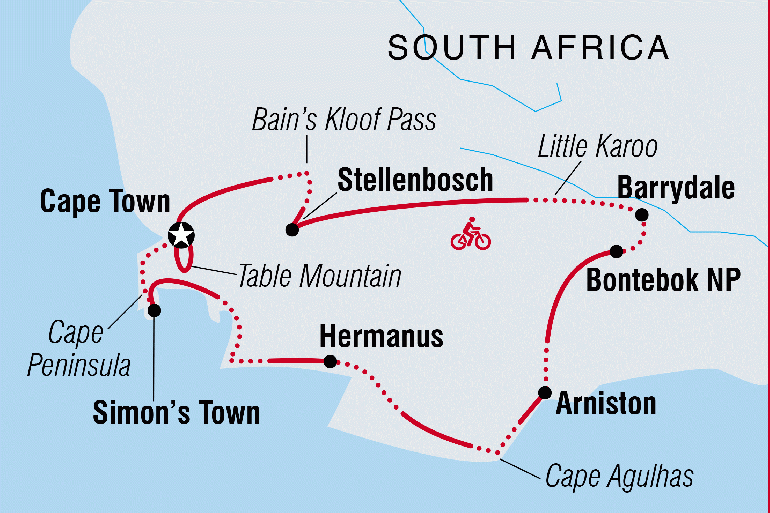 Cycling Cycling Cycle Cape Town & Winelands package