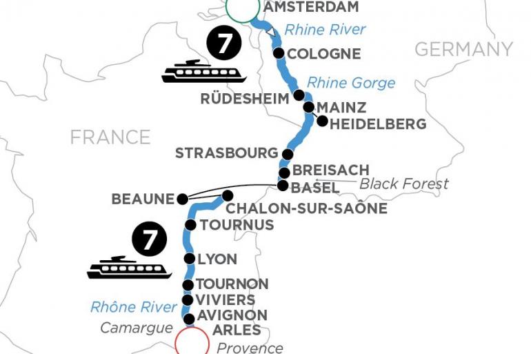 Amsterdam Arles Rhine & Rhône Revealed (Southbound) Trip