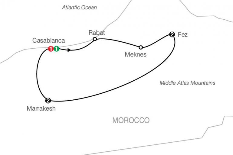 Casablanca Fez Moroccan Escape Trip